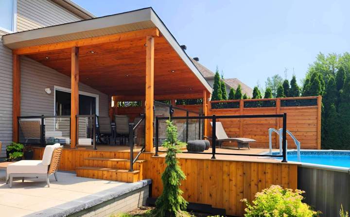 Aménagement de terrasse en bois Gatineau