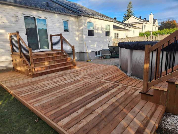 Fabrication de terrasse en bois Gatineau