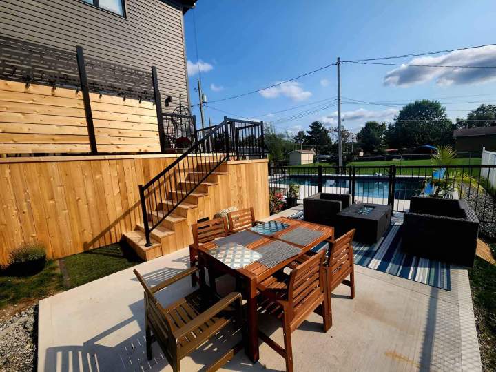 Construction de patio en bois Gatineau