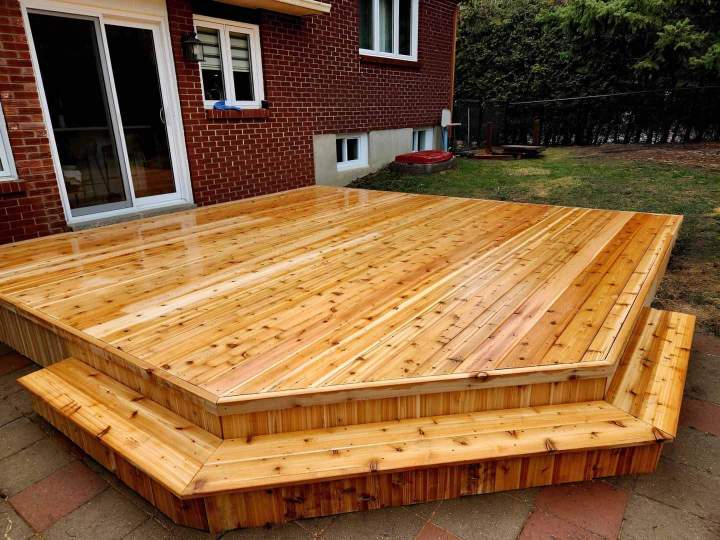 Aménagement de terrasse en bois Gatineau
