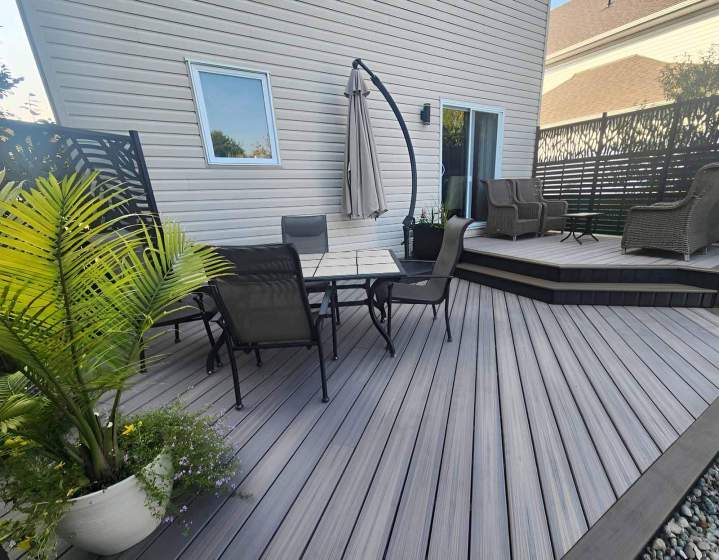 Aménagement de terrasse en bois Gatineau